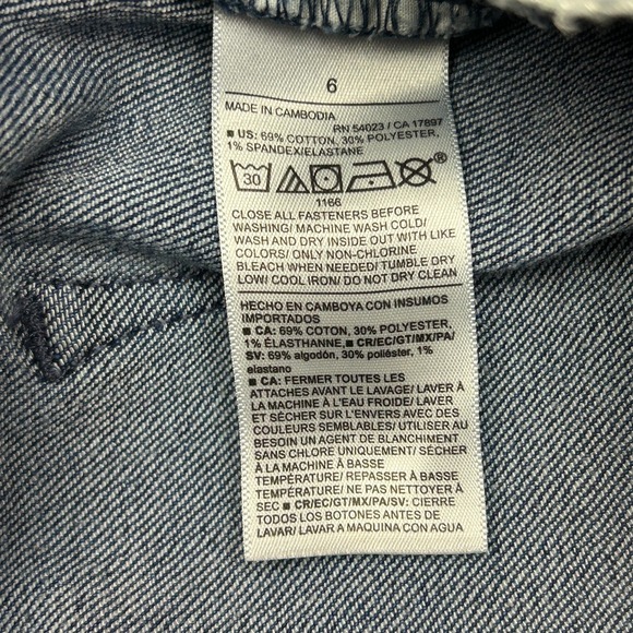 Old Navy Wow Flare Jeans Women 6 (28x30)‎ Blue Denim High-Rise Stretch Whiskered - Picture 9 of 11